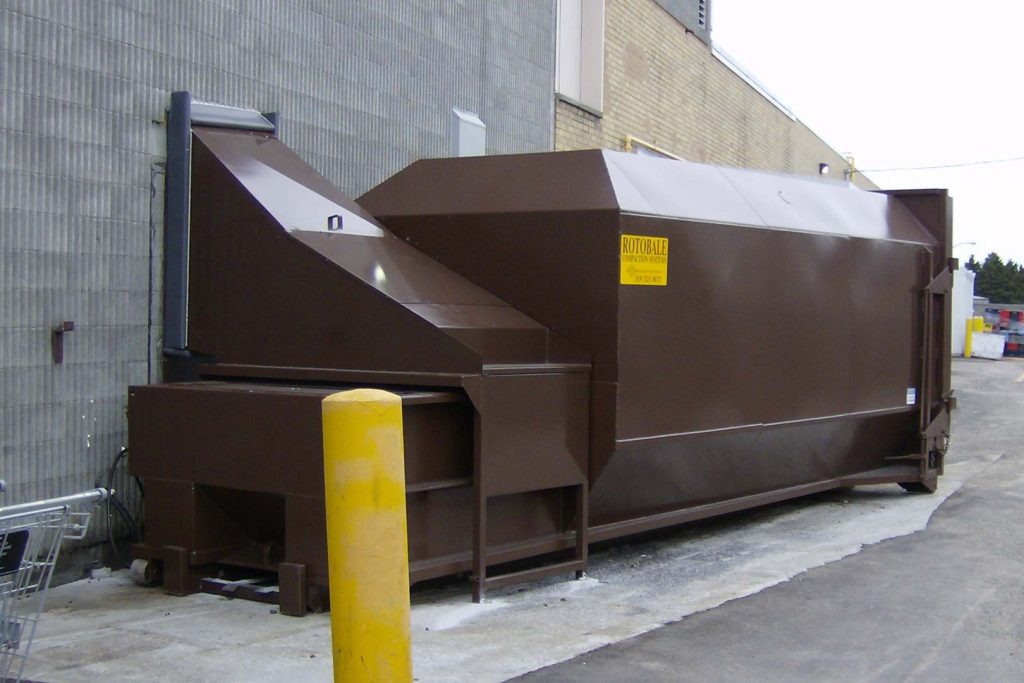 Self Contained Trash Compactor Rotobale Compaction Solutions Inc.