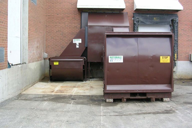 Self Contained Trash Compactor Rotobale Compaction Solutions Inc.