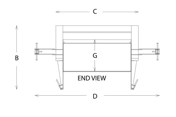 stationary compactor drawing sheet end