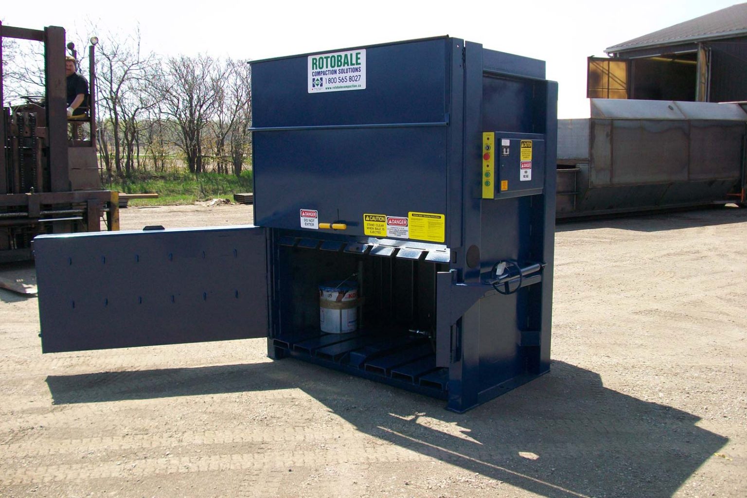 Vertical Cardboard Baler Rotobale Compaction Solutions Inc.