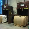 vertical cardboard baler from Rotobale Compaction