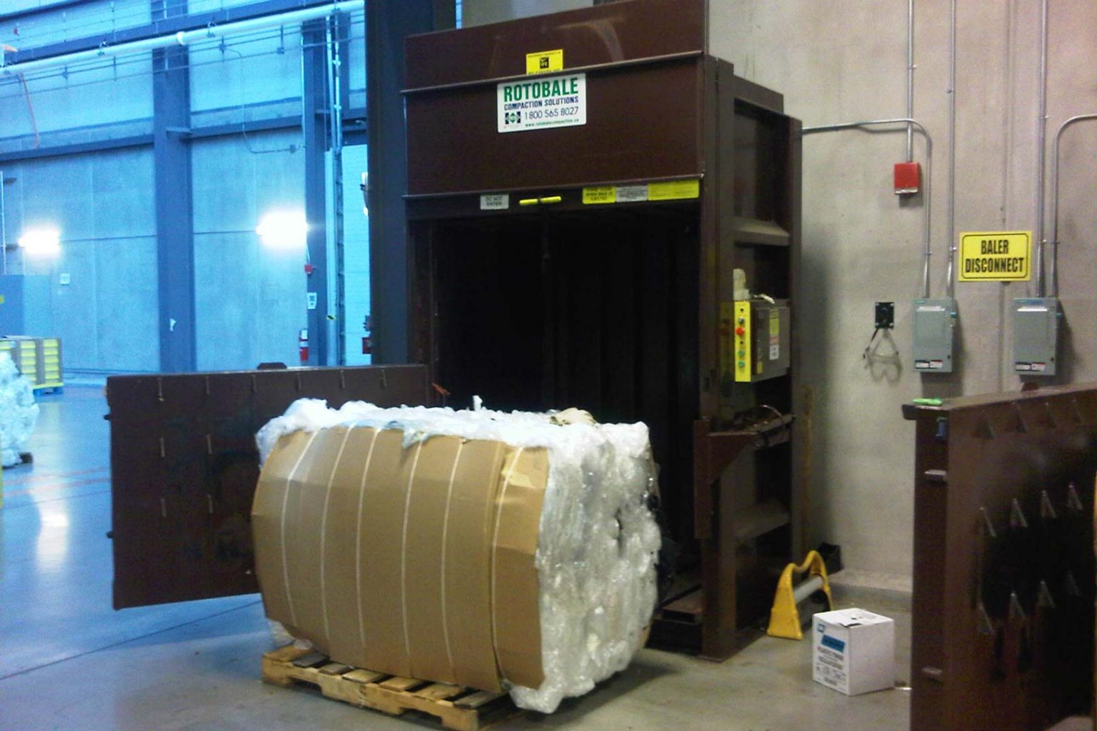 Vertical Cardboard Baler Rotobale Compaction Solutions Inc.